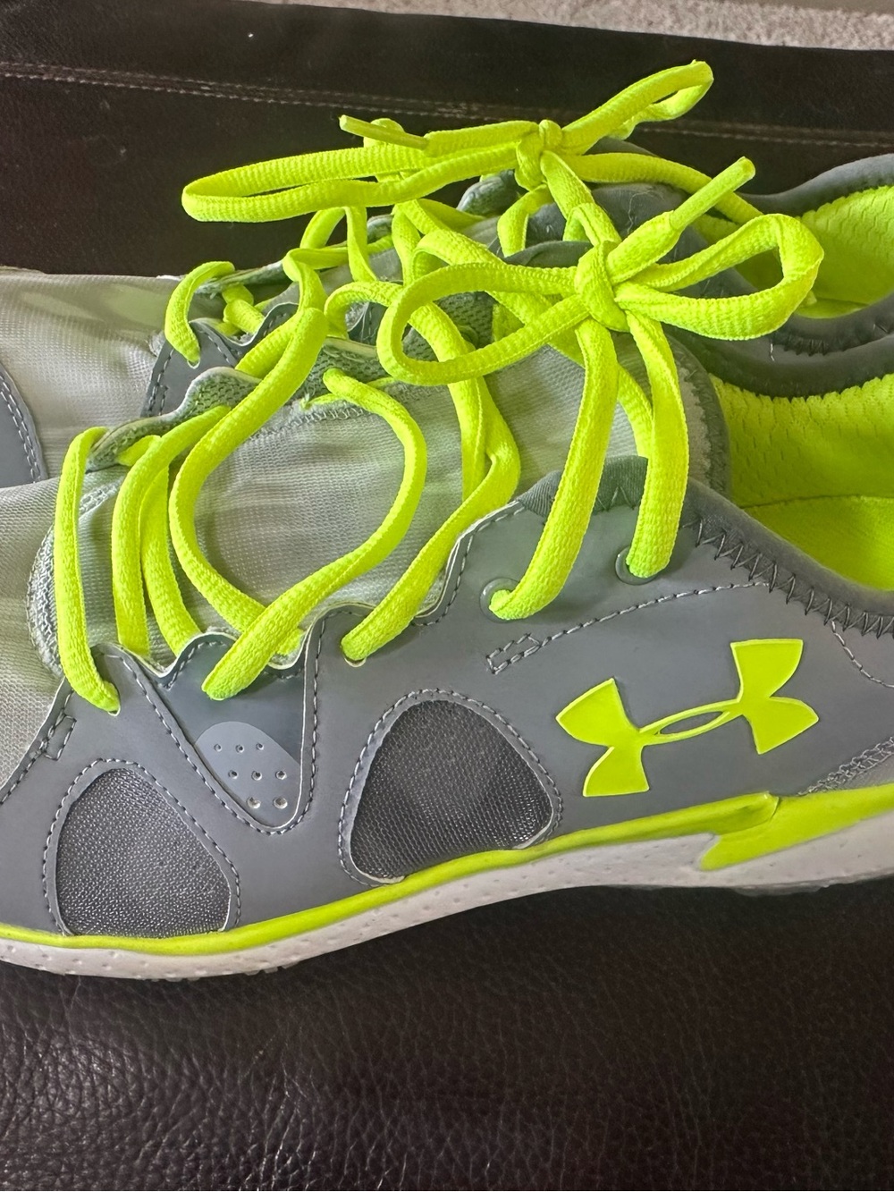 Under Armour Women’s 4D Foam Neon Lime and Gray Athletic Sneakers